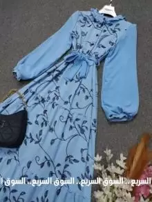 فستان شيفون مبطن معرّق قصير للبيع