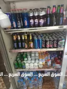 ثلاجة عرض بابين للبيع مستعملة
