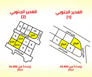 سارع بتملك في أرض المستقبل رج الشامي/ الغدير الجنوبي تم بيع 6 قطع بحمد الله.