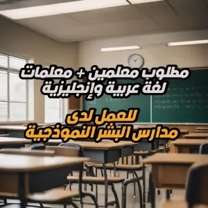 مطلوب معلمين ومعلمات لغة إنجليزية + لغة عربية