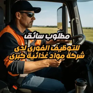 مطلوب سائق – شركة مواد غذائية (طبربور – عمّان)