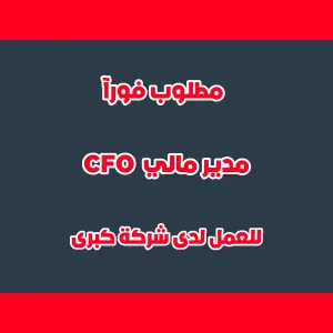 مطلوب مدير مالي – CFO