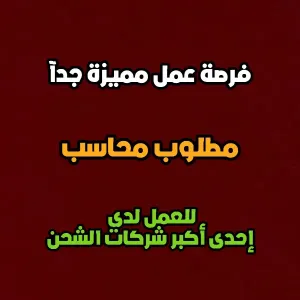 مطلوب محاسب للعمل لدى شركة شحن كبرى