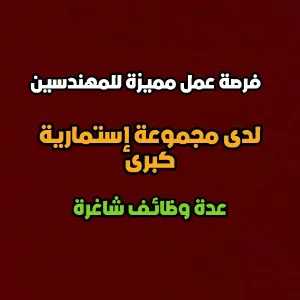 مطلوب مهندسين للعمل لدى مجموعة حنانينا الاستثمارية