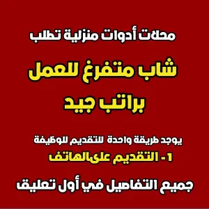 موظف محل ادوات منزلية
