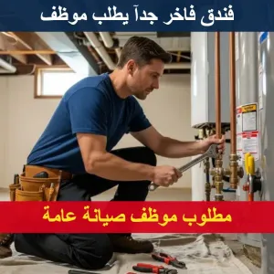 مطلوب موظف صيانة عامة للعمل لدى فندق