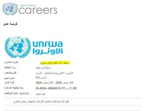 مطلوب موظف او موظفة امن للعمل لدى منظمة دولية