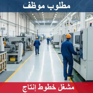 مطلوب مشغل خطوط انتاج
