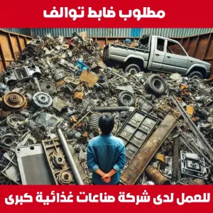 مطلوب (ضابط توالف) للعمل لدى شركة صناعات غذائية كبرى