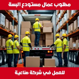 عمال مستودع ألبسة