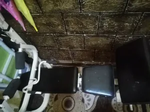 بنش حديد متحرك مع بار ثقيل