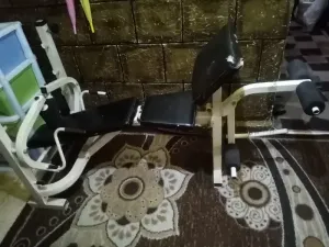 بنش حديد متحرك مع بار ثقيل