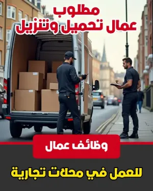 مطلوب عمال تحميل و تنزيل عدد 2 للعمل في محلات تجارية متخصص ببيع كل شيء بنص دينار