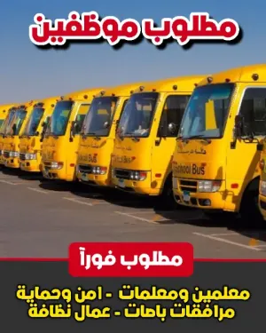 مطلوب معلمين ومعلمات ومرافقات باصات وموظفين امن و حماية وعمال نظافة . آخر موعد للتقديم 17/2/2025