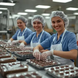 مطلوب موظفات تغليف شوكولاتة