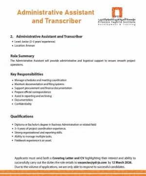 5وظائف في مؤسسة الاميرة تغريد