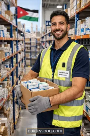 مطلوب شاب للعمل مساعد امين مستودع في شركة ادوية